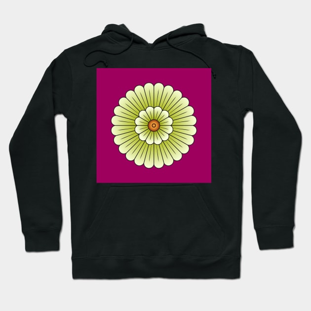 Assyrian Palace Flower Hoodie by Dingir ENKI